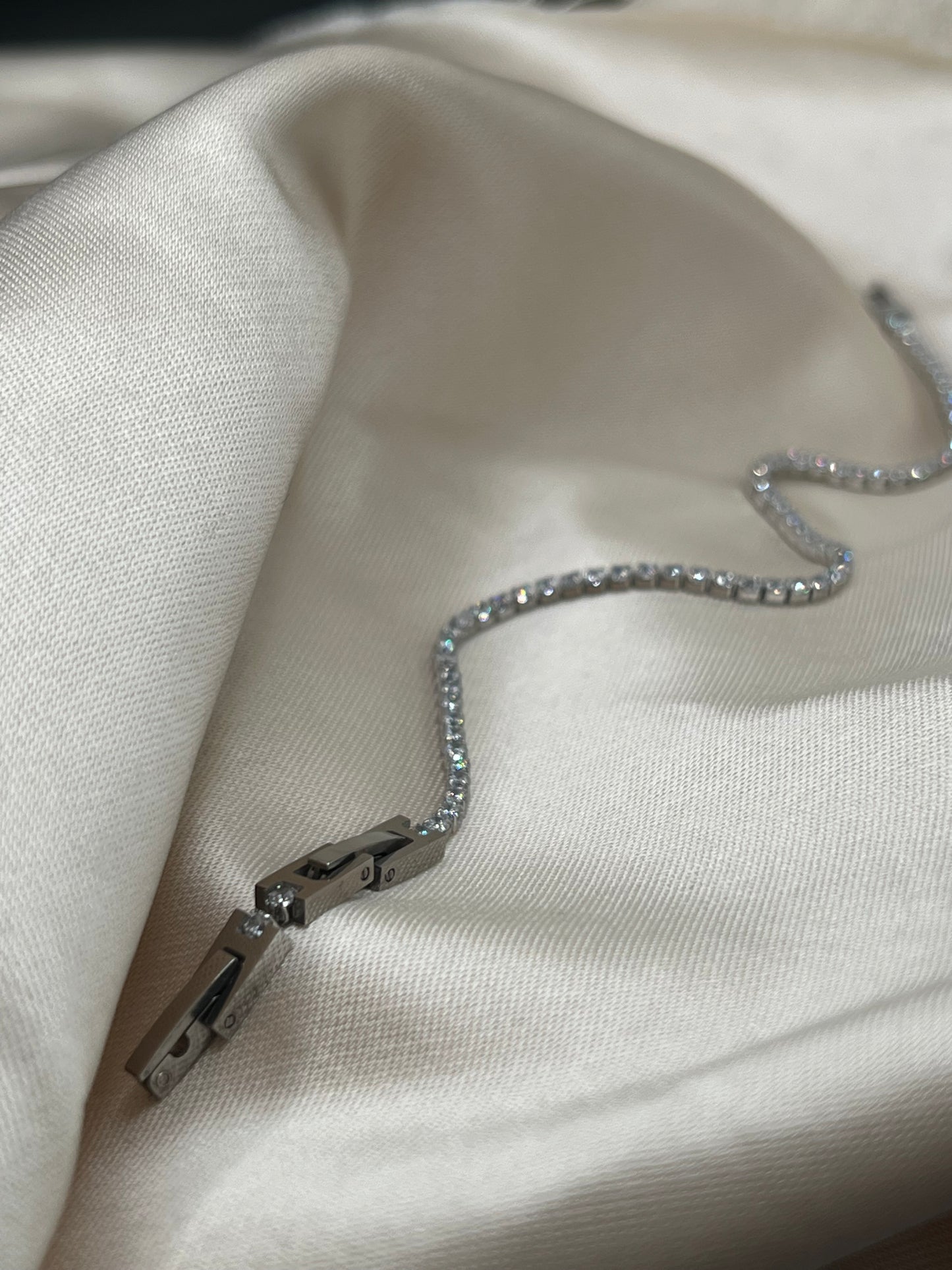 Bracciale Tennis con zirconi da 2mm