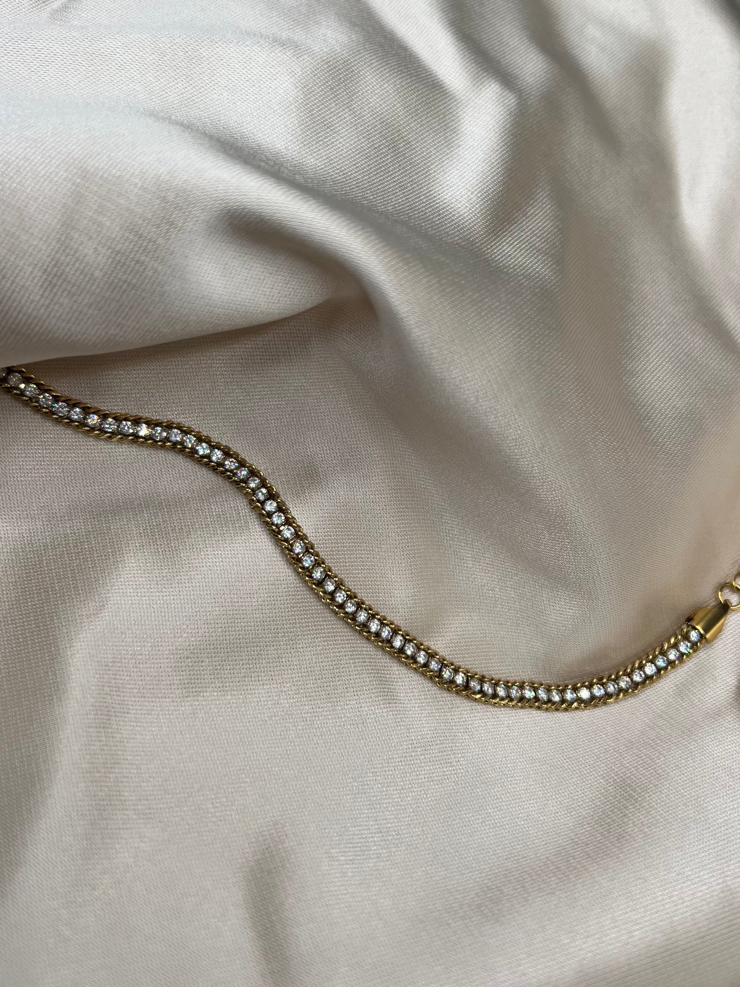 Bracciale Intreccio di Strass da 6mm