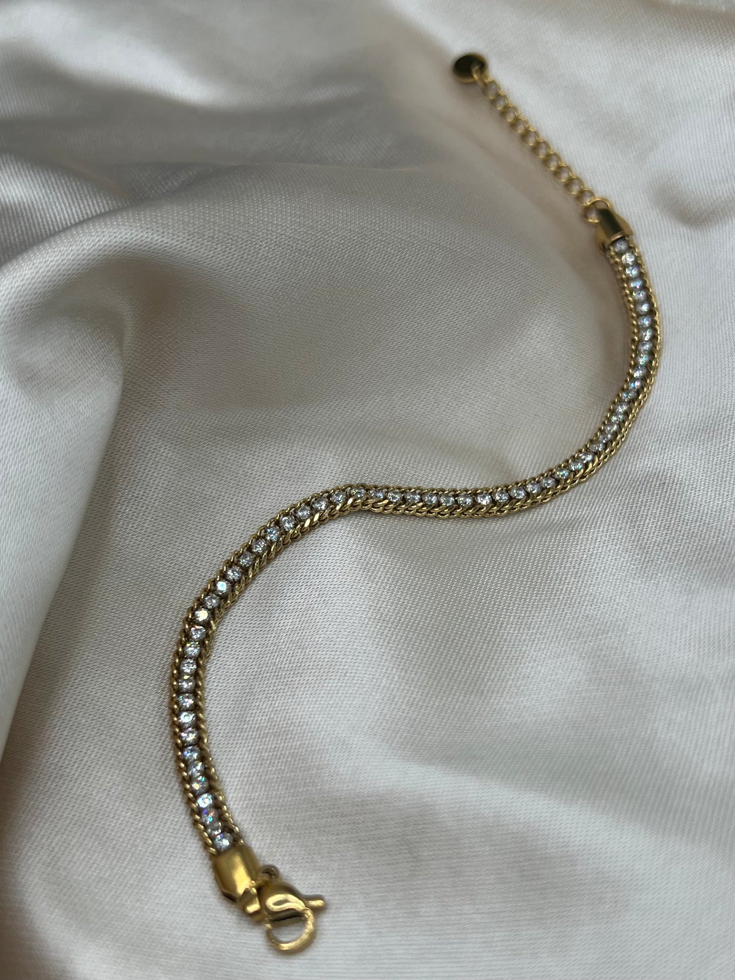 Bracciale Intreccio di Strass da 6mm